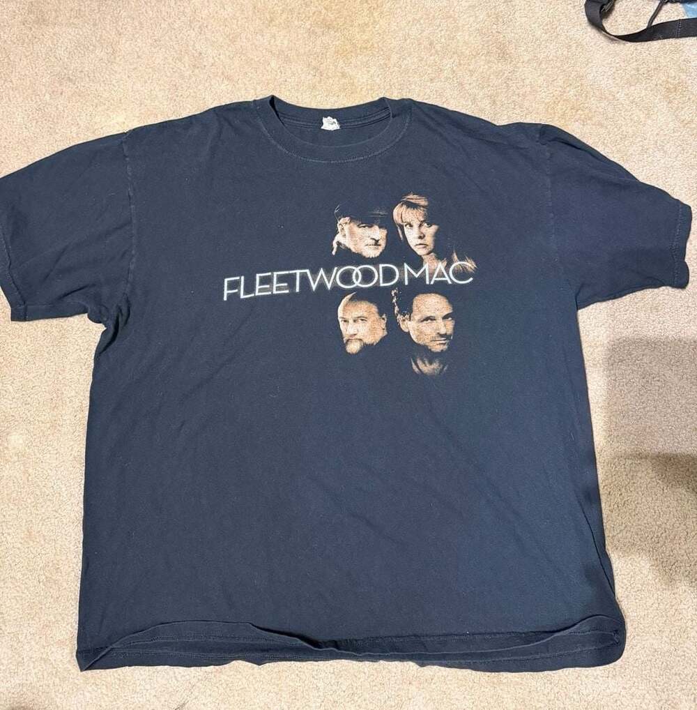 Fleetwood Mac Unleashed 2009 Tour Band T-Shirt Black
